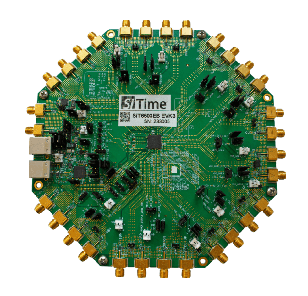 SiT95141,SiT95145 and SiT95148  Cascade Clocks with integrated MEMS Resonator: Jitter Cleaners / Network Synchronizers and Clock Generators board layout